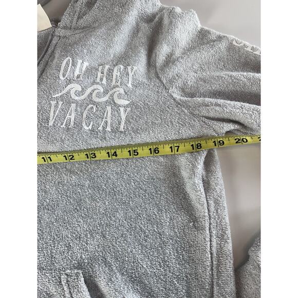 Simply Southern Soft Cozy Long Sleeve Quarter Zip Sweatshirt Oh Hey Vacay Small - Picture 9 of 10